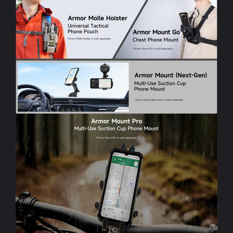 Ulefone Armor 22 Pro, eSIM, 8 GB + 256 GB, 6,58 Zoll Display, Android 15, 4G, NFC, OTG