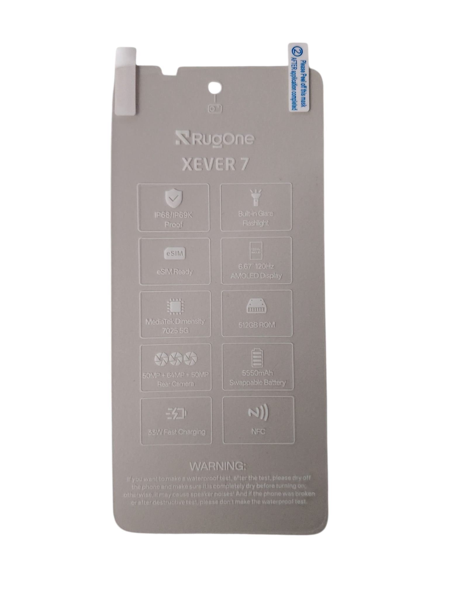 Ulefone Original Schutzfolie für Rugone Xever 7/ Xever 7 Pro