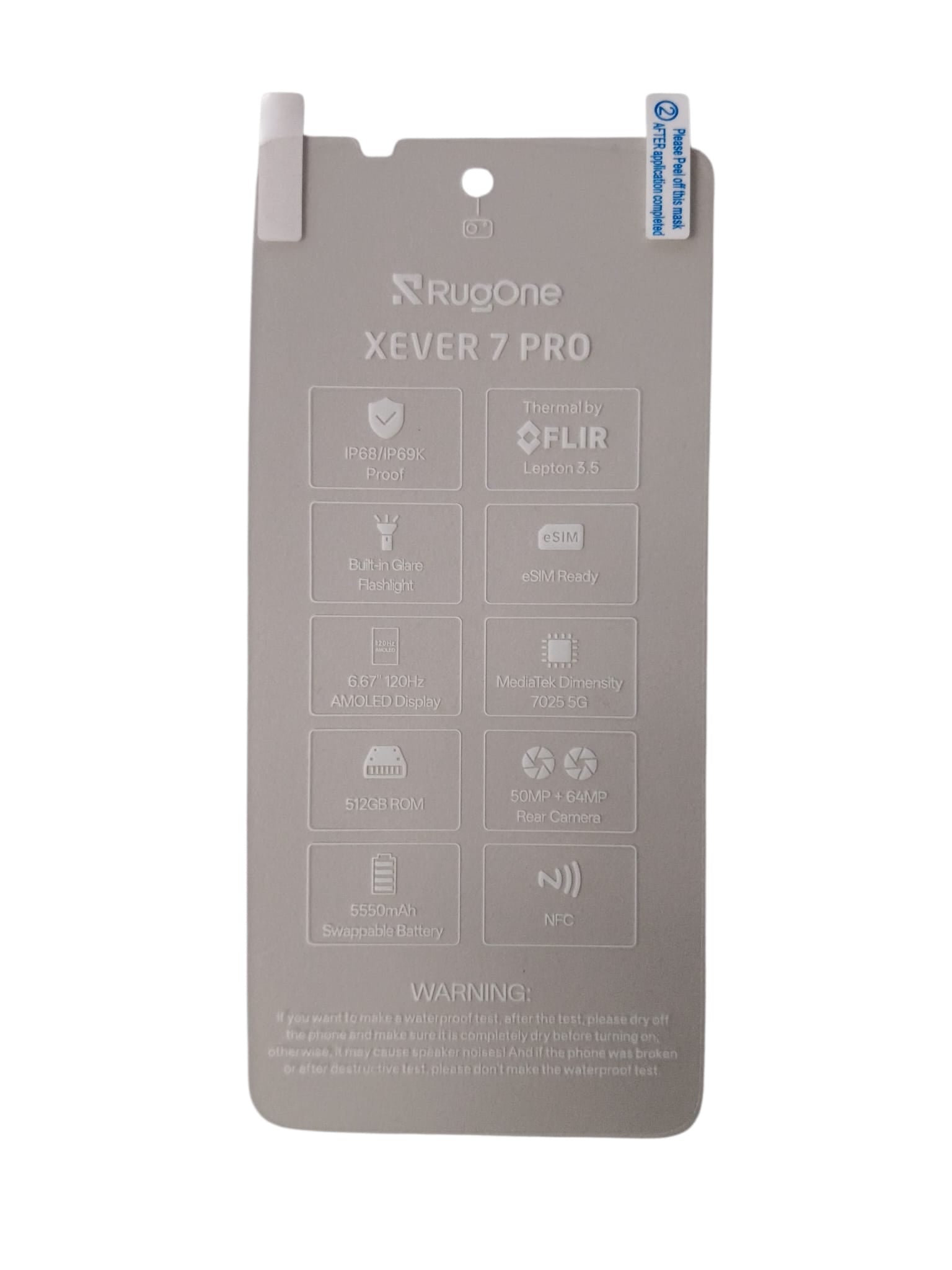 Ulefone Original Schutzfolie für Rugone Xever 7/ Xever 7 Pro