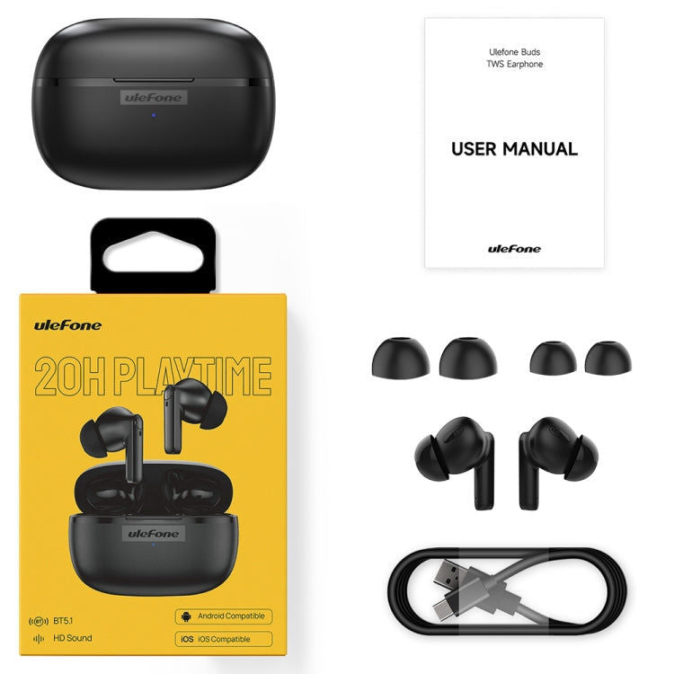 Ulefone Original Ulefone Buds TWS True Wireless Bluetooth-Kopfhörer (Schwarz)