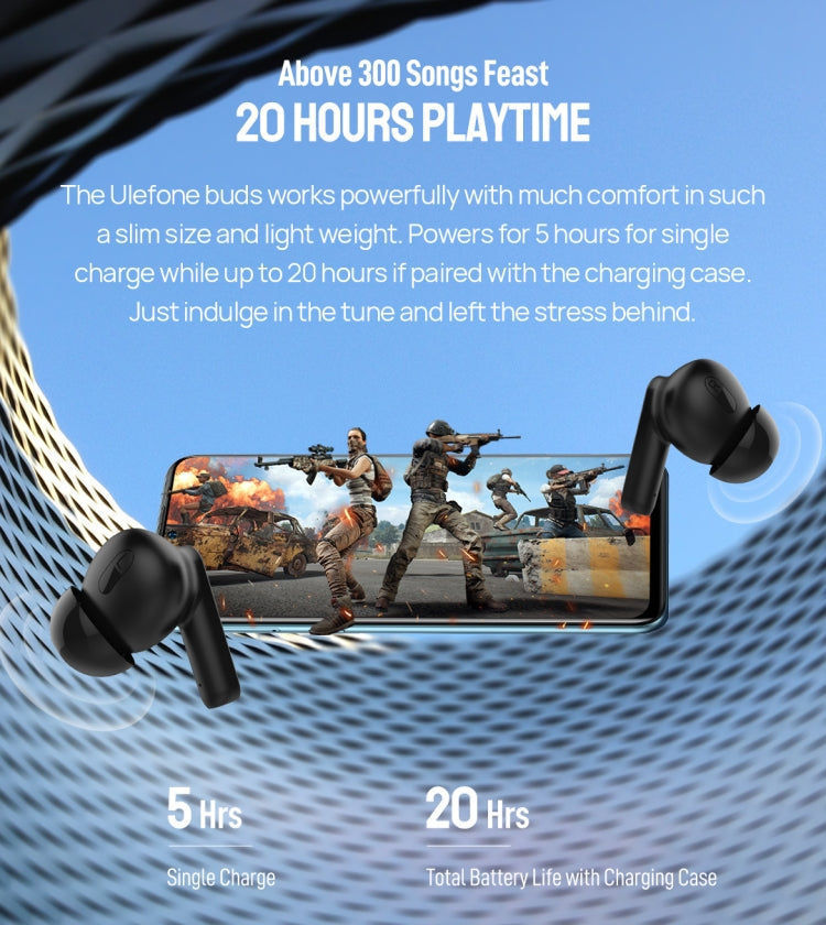 Ulefone Original Ulefone Buds TWS True Wireless Bluetooth-Kopfhörer (Schwarz)