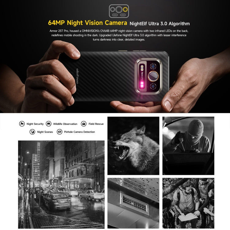 Ulefone Ulefone Armor 25T Pro, Wärmebildgebung, 6,78 Zoll, Android 15, 5G, NFC, 8GB+256GB