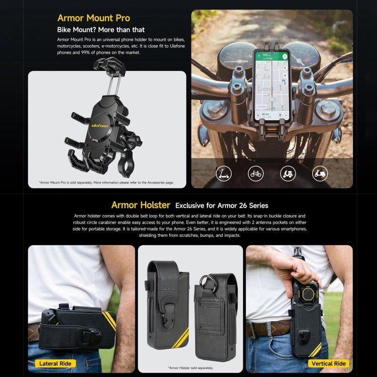 Ulefone Ulefone Armor 26 Ultra, 6,78 Zoll Android 13 MediaTek Dimensity 8020 Octa Core, 5G, NFC, 12GB+512GB