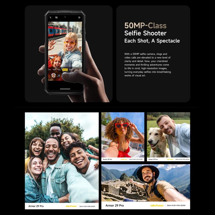 Ulefone Ulefone Armor 29 Pro, 16 GB + 512 GB, Nachtsichtfunktion, 6,67 Zoll + 1,04 Zoll Display, Android 15, 5G, OTG, NFC