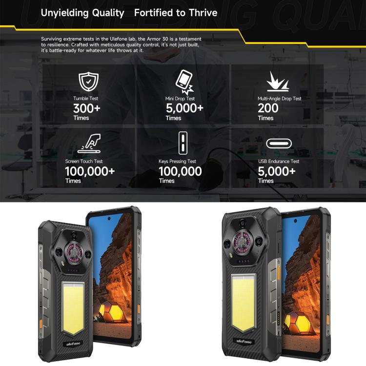 Ulefone Ulefone Armor 30, 12 GB + 512 GB, Nachtsicht, (IP68/IP69K), 6,95 Zoll, Android 15, 4G, NFC, OTG