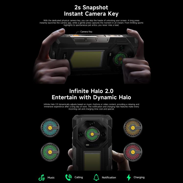 Ulefone Ulefone Armor 33, 12 GB + 512 GB, 6,95 Zoll, Android 15, 4G, OTG, NFC, LED-Beleuchtung