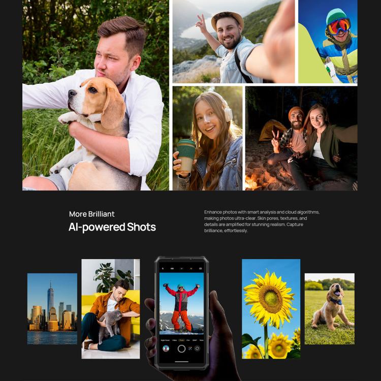 Ulefone Ulefone Armor 34+, 16 GB + 512 GB, Nachtsicht, (IP68/IP69K), 6,95 Zoll, Android 15, 5G, NFC, OTG