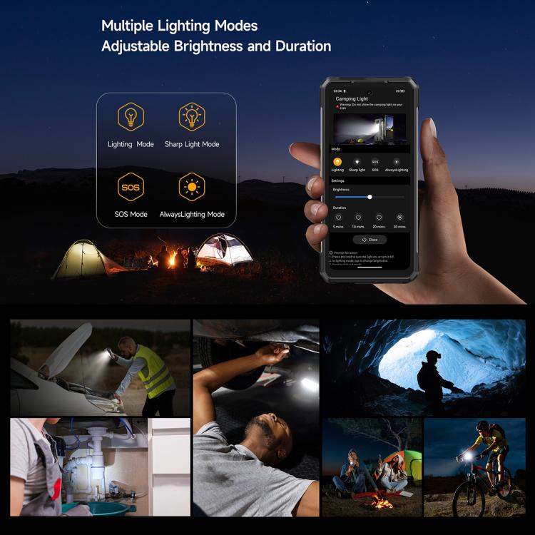 Ulefone Ulefone Armor 34 Pro, 16 GB + 512 GB, Nachtsicht, (IP68/IP69K), 6,95 Zoll, Android 15, 5G, NFC, OTG