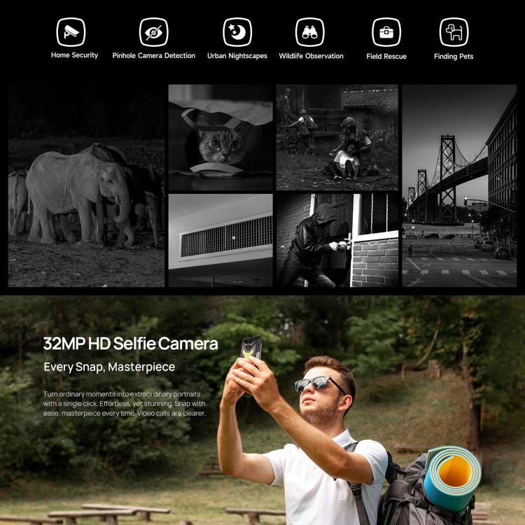 Ulefone Ulefone Armor 34 Pro, 16 GB + 512 GB, Nachtsicht, (IP68/IP69K), 6,95 Zoll, Android 15, 5G, NFC, OTG