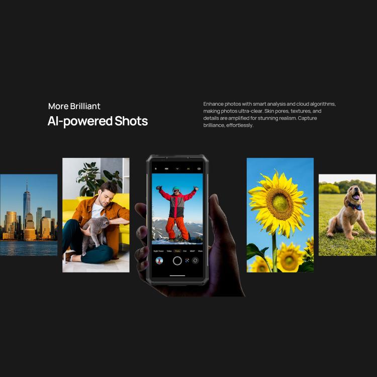 Ulefone Ulefone Armor 34 Pro+ Projektor, 16 GB + 512 GB, Nachtsicht, robustes Smartphone (IP68/IP69K)