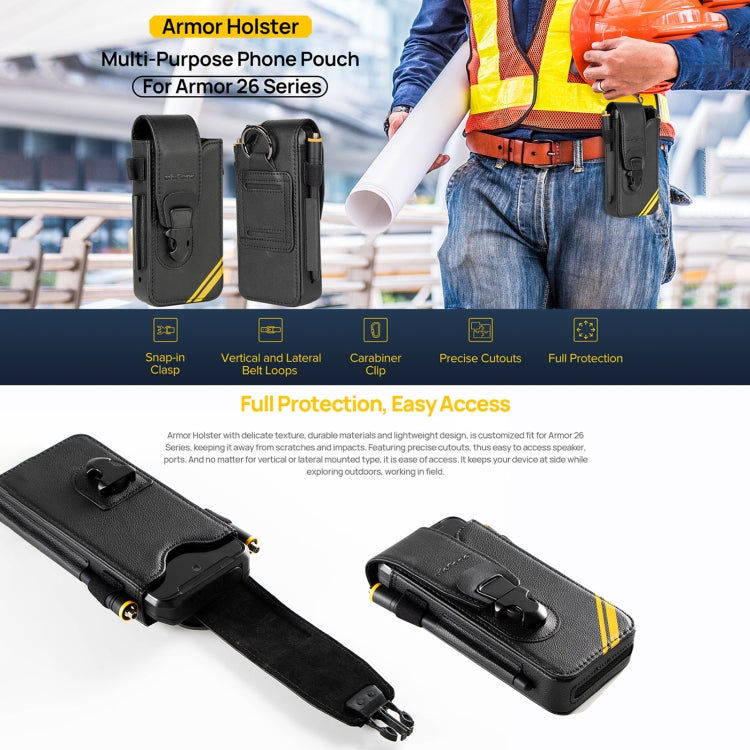Ulefone Ulefone Armor Holster Mehrzweck-Handytasche Hüfttasche, für Armor 26 Ultra, Armor 24