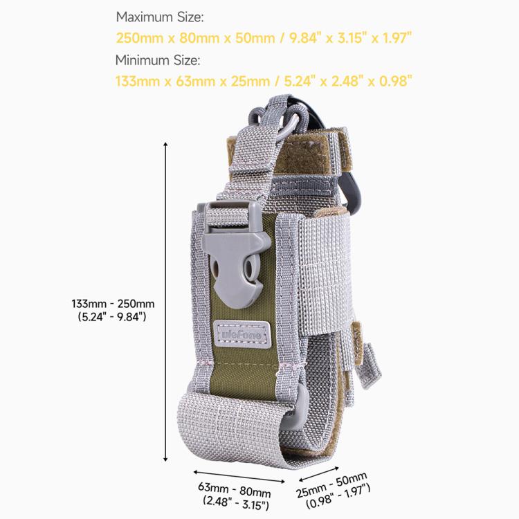 Ulefone Ulefone Armor Holster Mehrzweck-Telefontasche, Gürteltasche (grau)