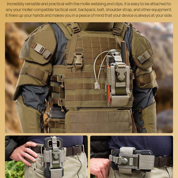 Ulefone Ulefone Armor Holster Mehrzweck-Telefontasche, Gürteltasche (grau)