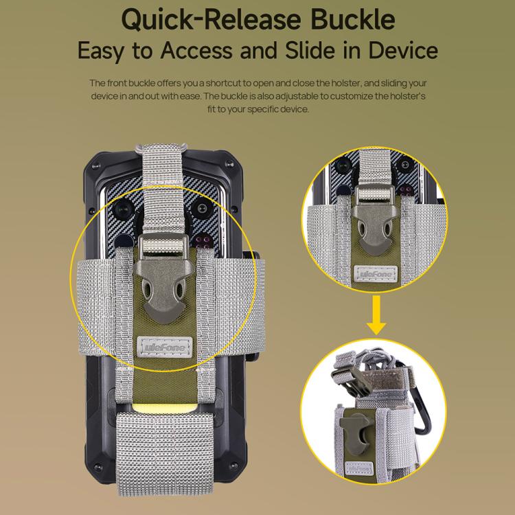 Ulefone Ulefone Armor Holster Mehrzweck-Telefontasche, Gürteltasche (grau)