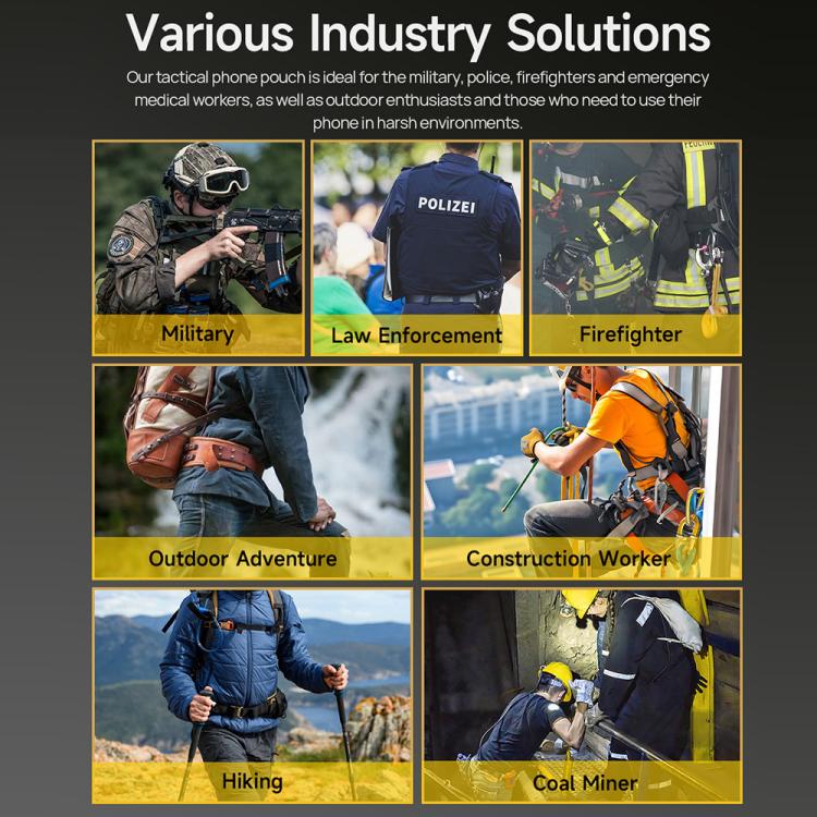 Ulefone Ulefone Armor Holster Mehrzweck-Telefontasche, Gürteltasche (grau)