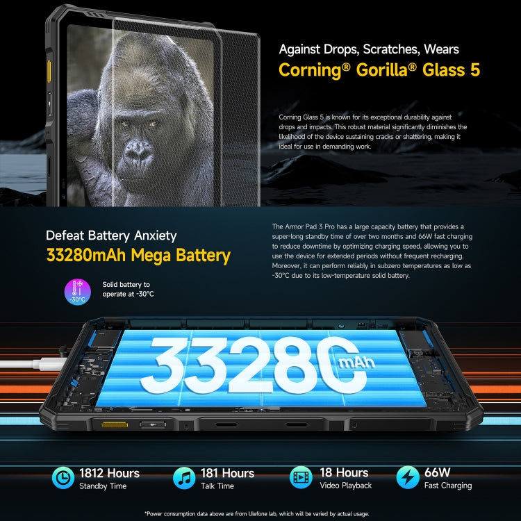 Ulefone Ulefone Armor Pad 3 Pro, 10,36 Zoll Android 13 MediaTek MT8788 Octa Core 4G