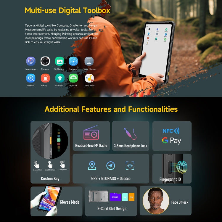 Ulefone Ulefone Armor Pad 3 Pro, 10,36 Zoll Android 13 MediaTek MT8788 Octa Core 4G