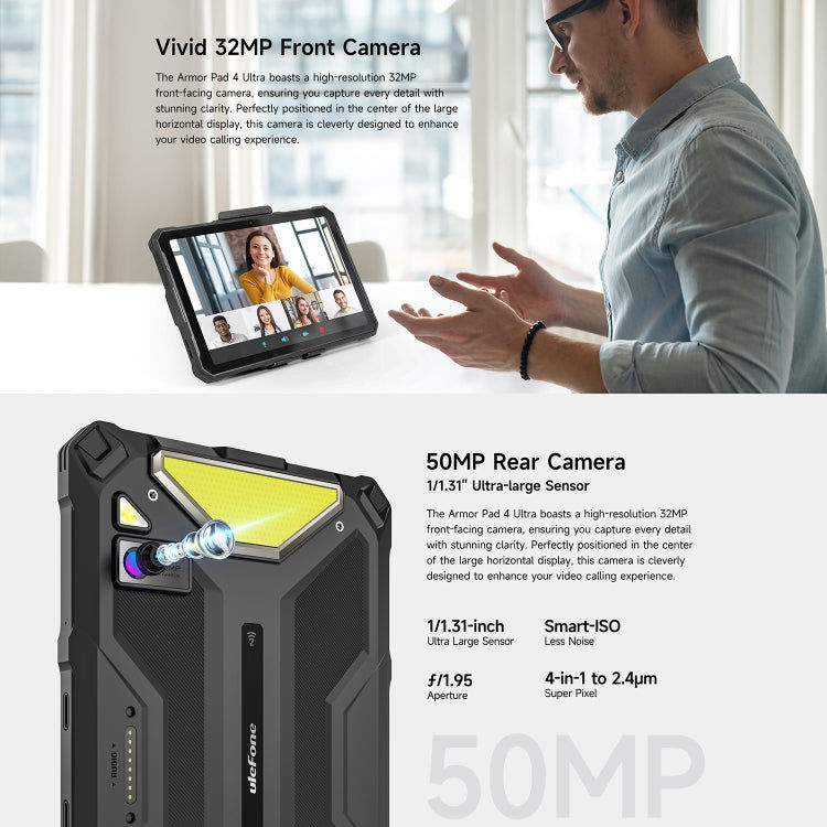 Ulefone Ulefone Armor Pad 4 Ultra, 10,36 Zoll Android 14 MediaTek Dimensity 6300 Octa Core 5G