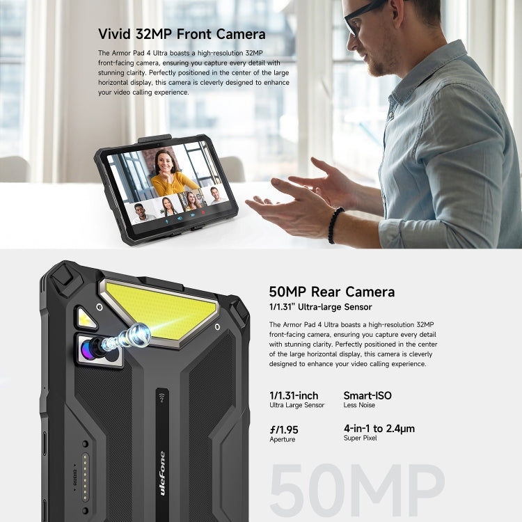 Ulefone Ulefone Armor Pad 4 Ultra Thermal, 10,36 Zoll Android 14 MediaTek Dimensity 6300 Octa Core 5G