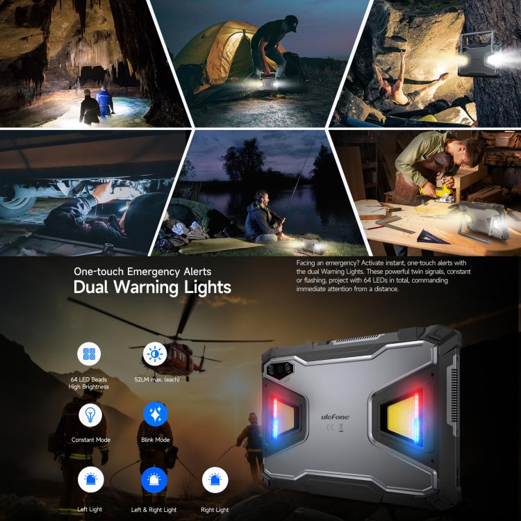 Ulefone Ulefone Armor Pad 5 Ultra, 12 GB + 512 GB, 11 Zoll, Android 15, integrierter Projektor, 5G