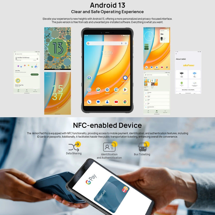 Ulefone Ulefone Armor Pad Pro, 8 Zoll Android 13 MediaTek MT8788 Octa Core 4G