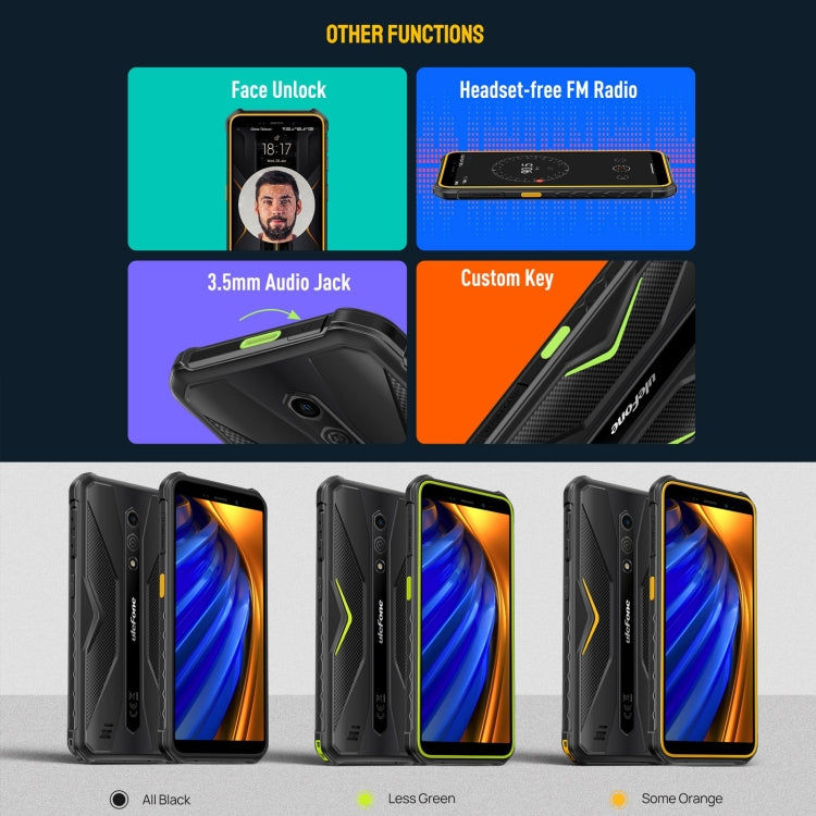 Ulefone Ulefone Armor X12 Pro, Telefon, 5,45 Zoll Android 13 MediaTek Helio G36 Octa Core, 4G, NFC, 4GB+64GB