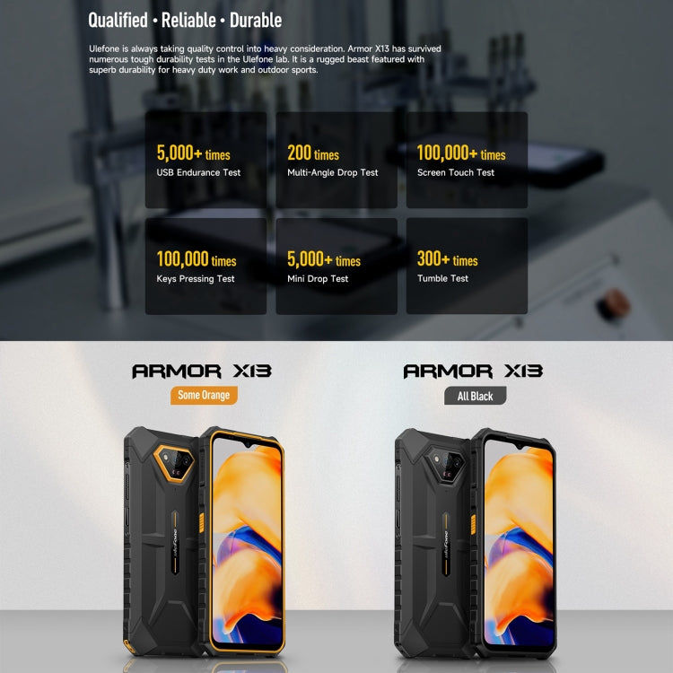 Ulefone Ulefone Armor X13, IP68/IP69K, 6,52 Zoll Android 13, 4G, NFC, OTG, 6GB+64GB