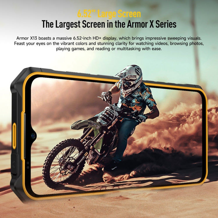 Ulefone Ulefone Armor X13, IP68/IP69K, 6,52 Zoll Android 13, 4G, NFC, OTG, 6GB+64GB