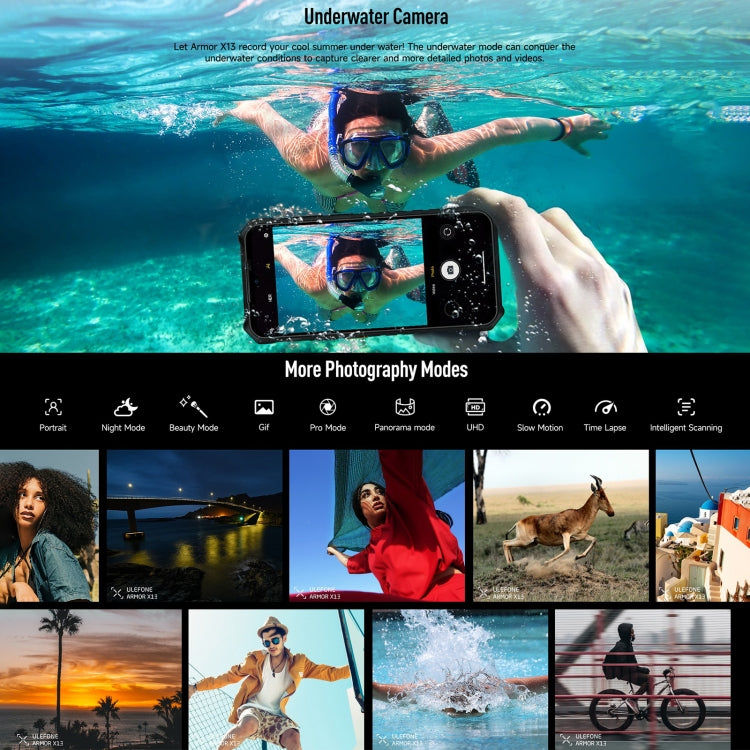 Ulefone Ulefone Armor X13, IP68/IP69K, 6,52 Zoll Android 13, 4G, NFC, OTG, 6GB+64GB