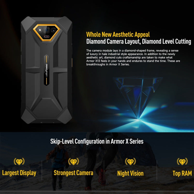Ulefone Ulefone Armor X13, IP68/IP69K, 6,52 Zoll Android 13, 4G, NFC, OTG, 6GB+64GB