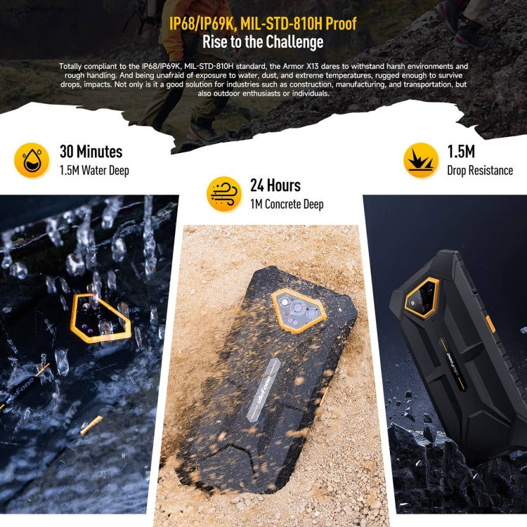 Ulefone Ulefone Armor X13, IP68/IP69K, 6,52 Zoll Android 13, 4G, NFC, OTG, 6GB+64GB