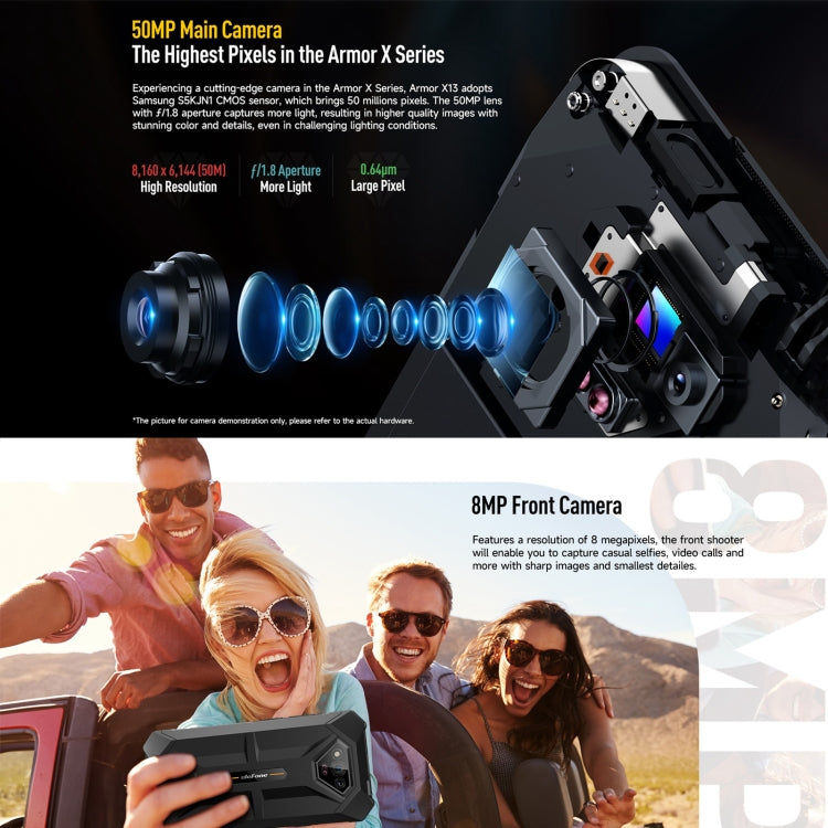 Ulefone Ulefone Armor X13, IP68/IP69K, 6,52 Zoll Android 13, 4G, NFC, OTG, 6GB+64GB