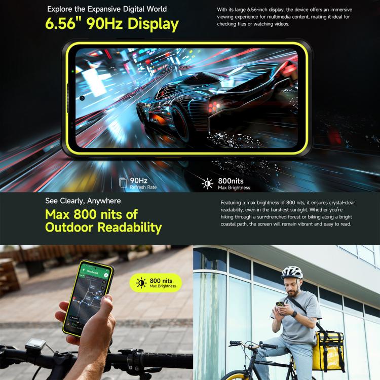 Ulefone Ulefone Armor X31, 6 GB + 128 GB, Nachtsicht, IP68/IP69K, 6,56 Zoll Android 14, 4G, NFC, OTG