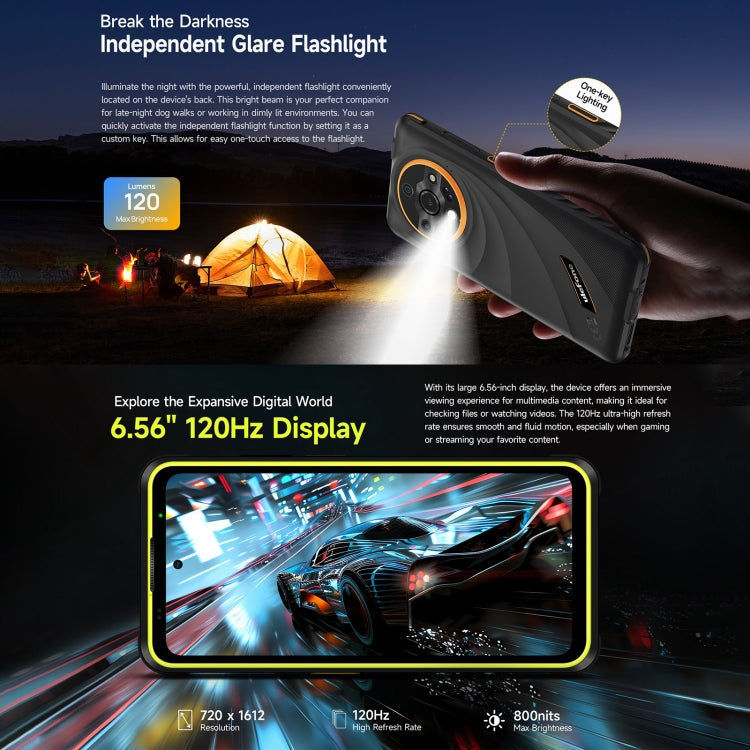 Ulefone Ulefone Armor X31 Pro 5G, 8 GB + 256 GB, Nachtsicht, IP68/IP69K, 6,56 Zoll Android 14