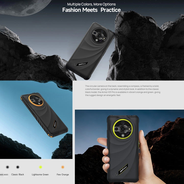 Ulefone Ulefone Armor X31 Pro 5G, 8 GB + 256 GB, Nachtsicht, IP68/IP69K, 6,56 Zoll Android 14