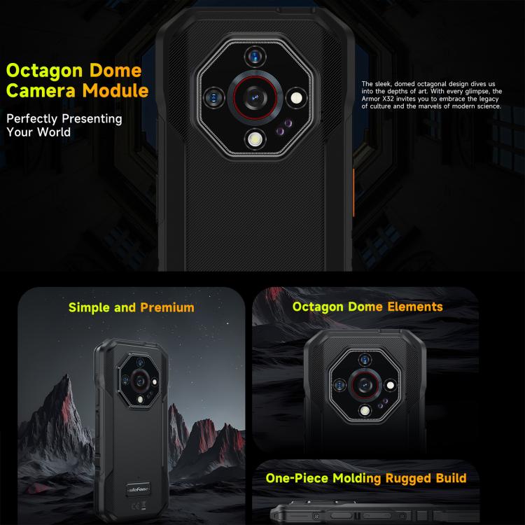 Ulefone Ulefone Armor X32, 8 GB + 128 GB, Nachtsicht, 5,65 Zoll, Android 14, Netzwerk: 4G, NFC, OTG