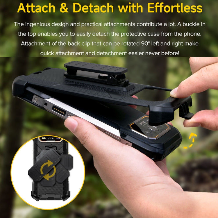 Ulefone Ulefone Back Clip Case mit Karabiner, Für Ulefone Armor X16 / X16 Pro / X32 / X32 Pro / 28 Ultra / 28 Ultra Thermal / X31 / X31 Pro / 27 / 27 Pro / 27T / 27T Pro