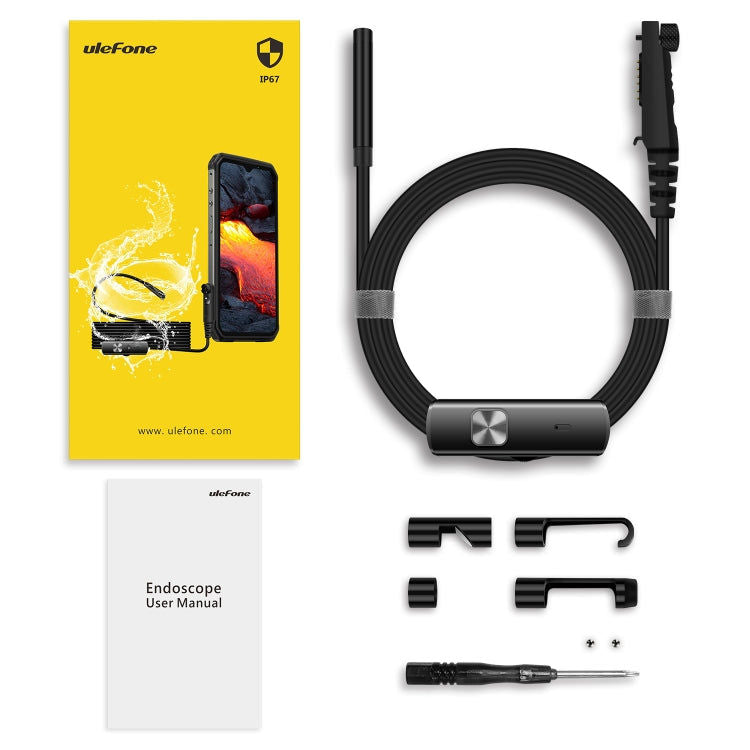 Ulefone Ulefone Endoskop E1 IP67 Wasserdichtes 3-in-1-Endoskop für Ulefone Power Armor 13 / Armor 9/9E, uSmart E1
