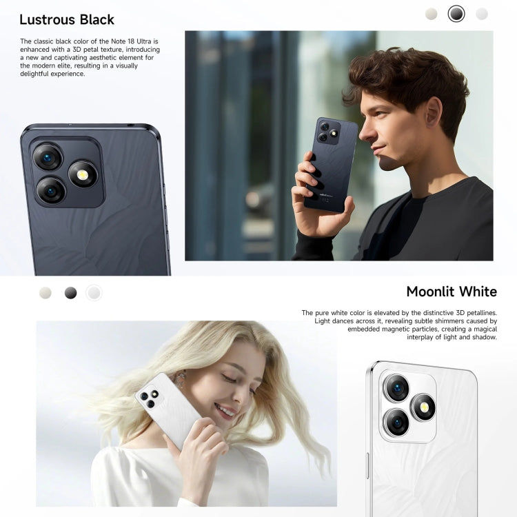 Ulefone Ulefone Note 18 Ultra, 6 GB + 256 GB, 6,78 Zoll Android 13, NFC, 5G (Titangrau)