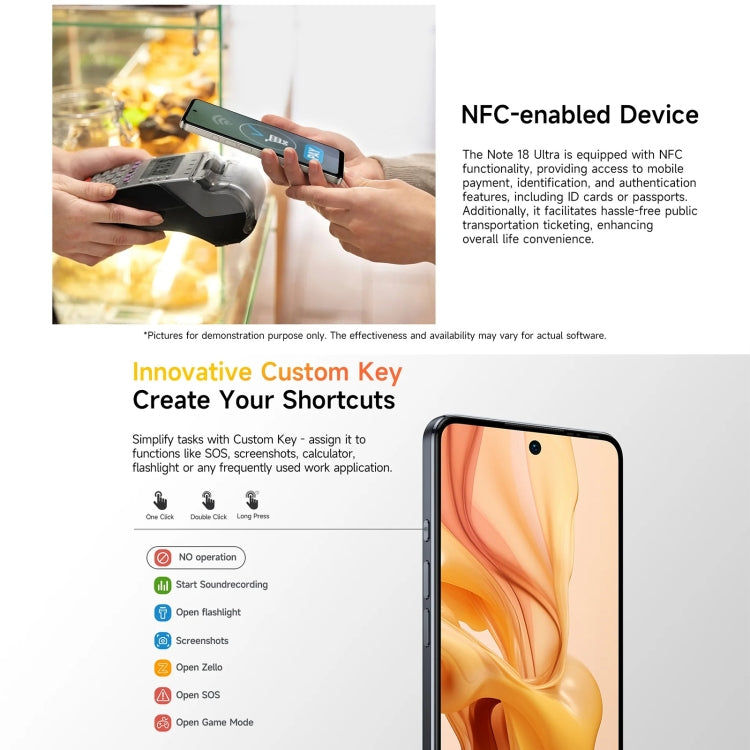 Ulefone Ulefone Note 18 Ultra, 6 GB + 256 GB, 6,78 Zoll Android 13, NFC, 5G (Titangrau)