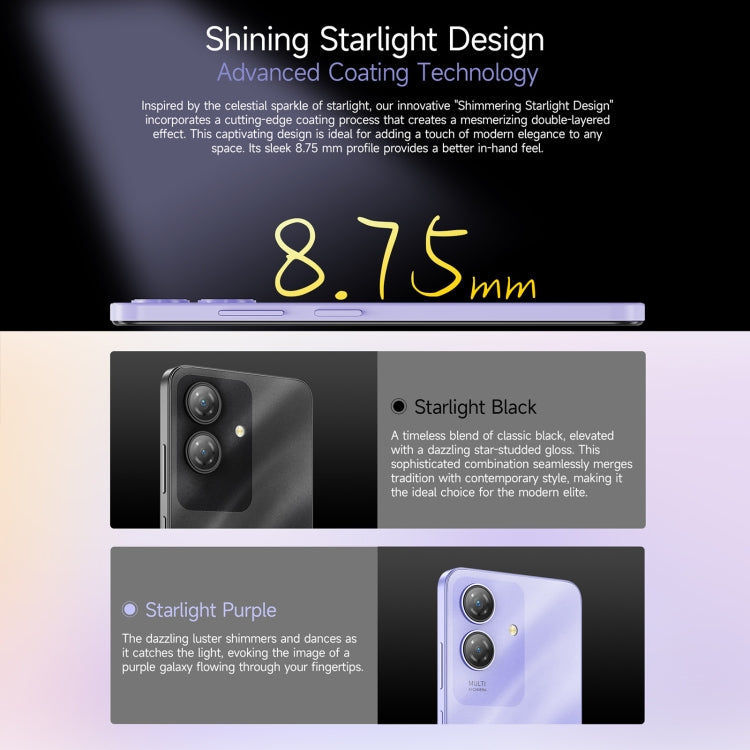 Ulefone Ulefone Note 21, 4 GB + 128 GB, Face ID und Fingerabdruck, Akku 5000mAh
