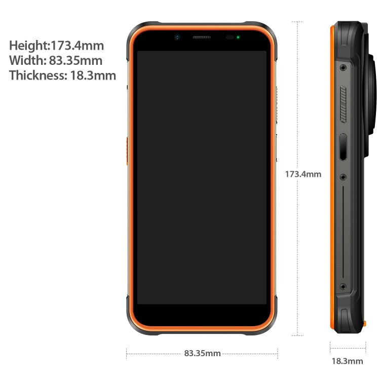 Ulefone Ulefone Power Armor 16S, 8 GB + 128 GB, 9600mAh Akku, 5,93 Zoll Android 13, 4G, NFC, OTG (Orange)