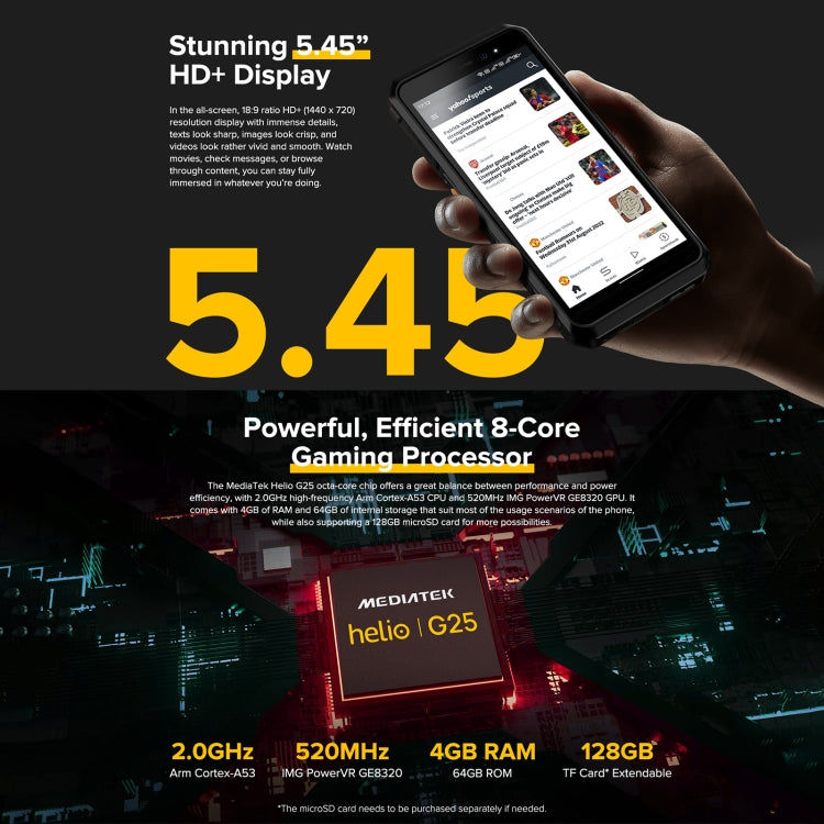 Ulefone Ulefone Power Armor X11 Pro, 5,45" Zoll, 4 GB + 64 GB,4G, NFC, OTG, Android 12