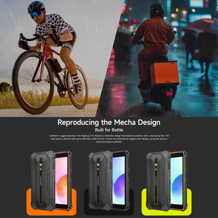 Ulefone Ulefone RugKing 2 Pro, 4 GB + 64 GB, IP68/IP69K), 5,45 Zoll, Android 16, Unisoc T7250 Octa-Core-Prozessor, Netzwerk: 4G, NFC, OTG