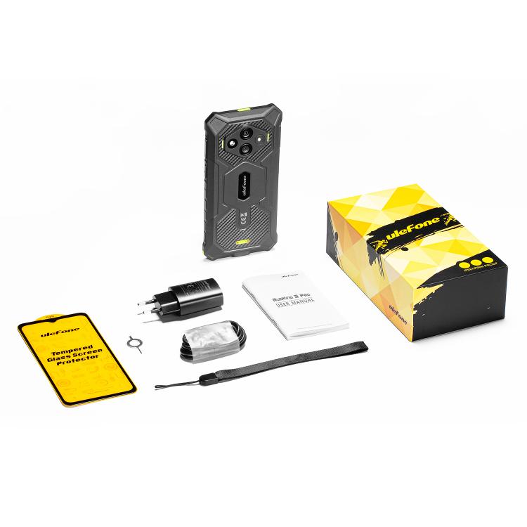 Ulefone Ulefone RugKing 3 Pro, 8 GB + 128 GB, (IP68/IP69K), 6,56 Zoll, Android 15, Unisoc T7250 Octa-Core-Prozessor, Netzwerk: 4G, NFC, OTG