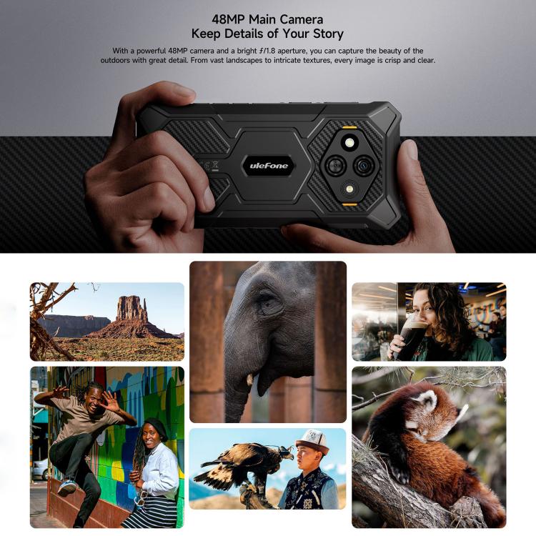 Ulefone Ulefone RugKing 3 Pro, 8 GB + 128 GB, (IP68/IP69K), 6,56 Zoll, Android 15, Unisoc T7250 Octa-Core-Prozessor, Netzwerk: 4G, NFC, OTG