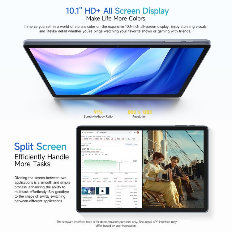 Ulefone Ulefone Tab W10 WiFi Tablet-PC, 10,1 Zoll Android 14 Unisoc T606 Octa Core