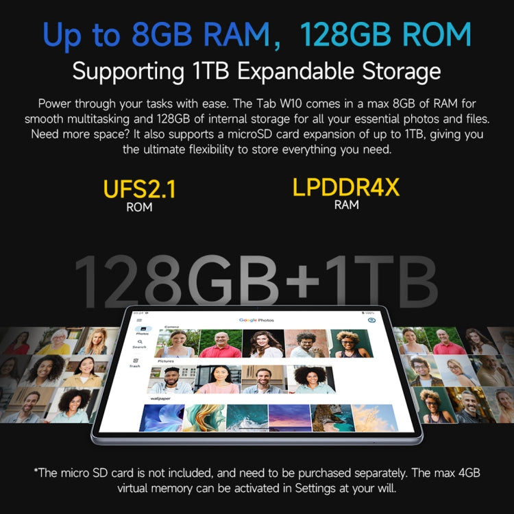 Ulefone Ulefone Tab W10 WiFi Tablet-PC, 10,1 Zoll Android 14 Unisoc T606 Octa Core